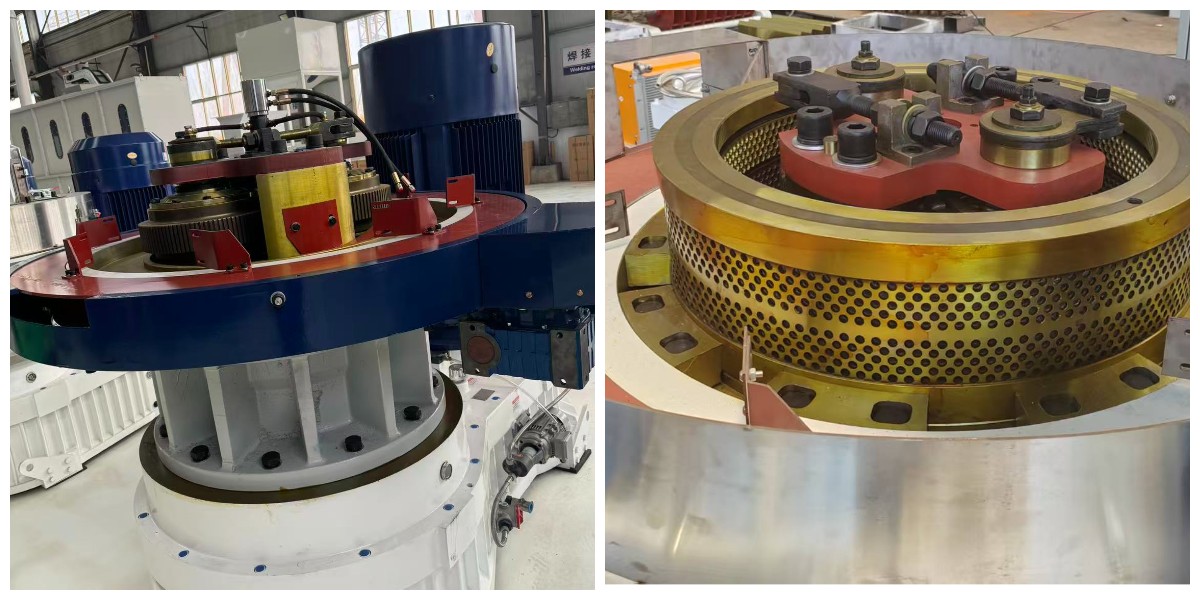 Máquina de pellet con matriz de anillo vertical