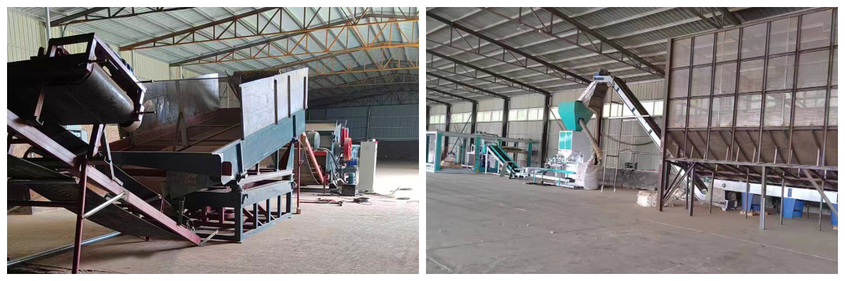 Línea de producción de pellets de biomasa a pequeña escala